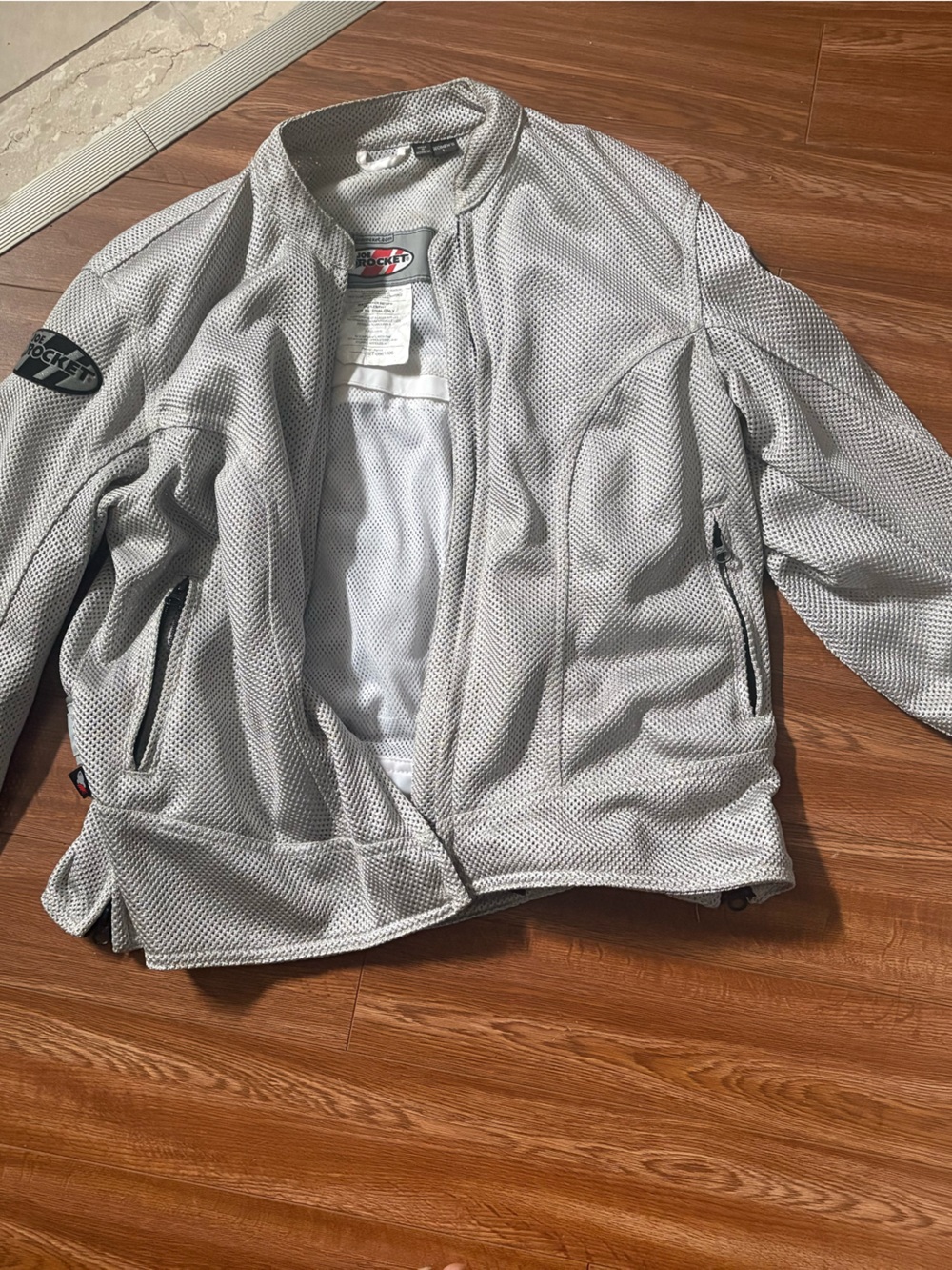 Joe Rocket Light Gray Mesh Motorcycle Jacket